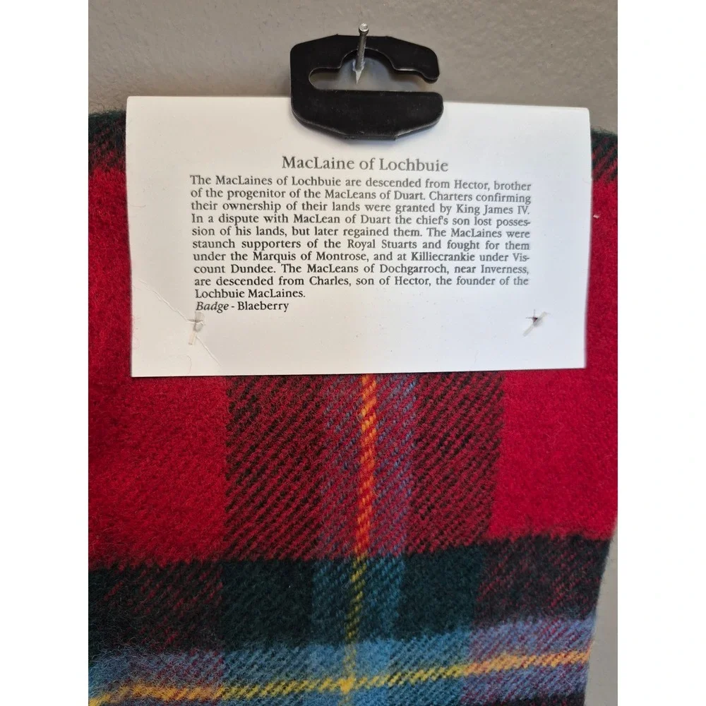 Scottish Tartan Wool Scarf‎ Set Lochcarron Made Scotland NWT